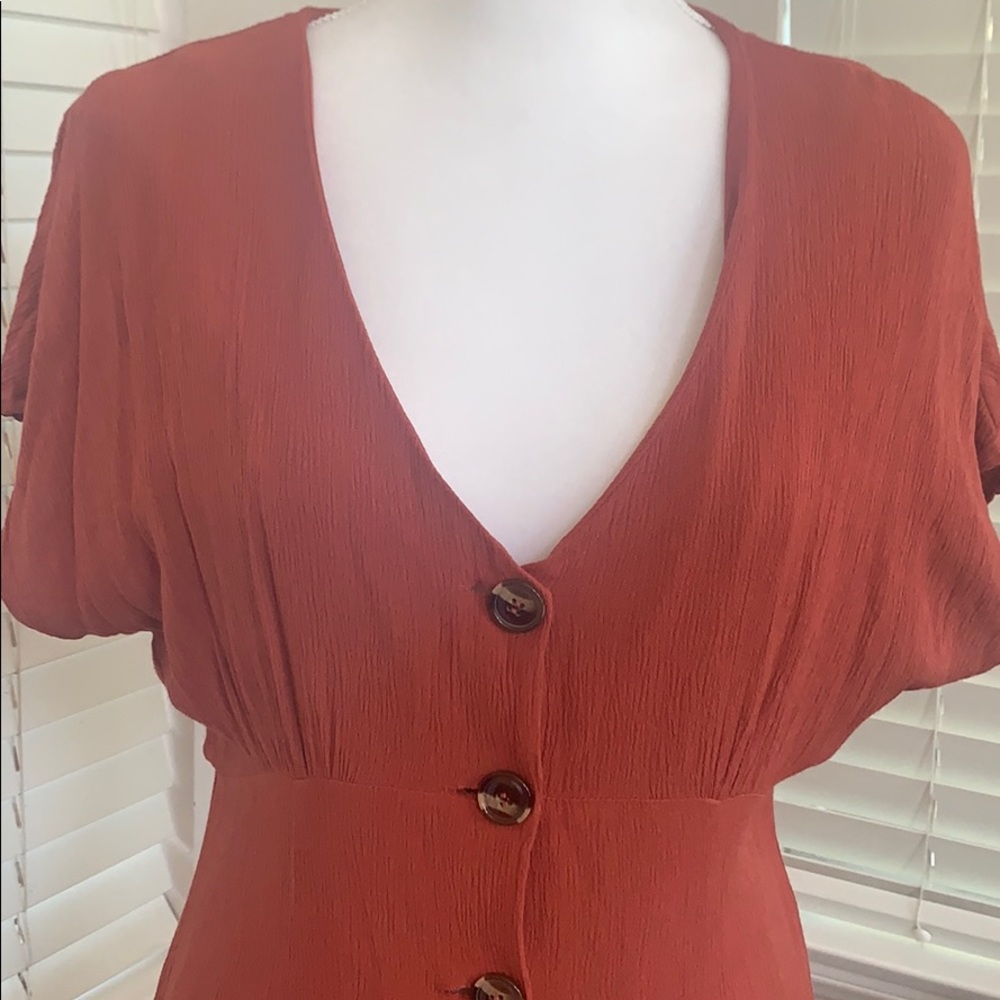 BP | Prairie Button Front Mini Dress - Picture 8 of 8
